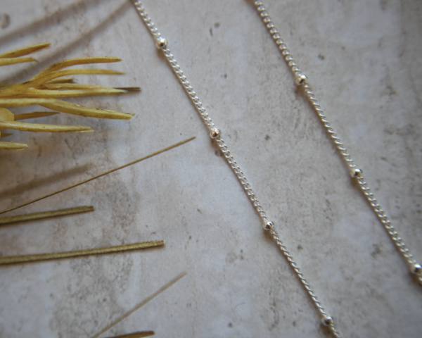 Beaded Chain - 925 Sterling Silver