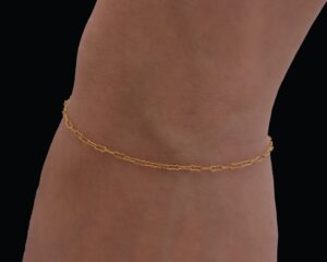 frankie bracelet, 14k gold