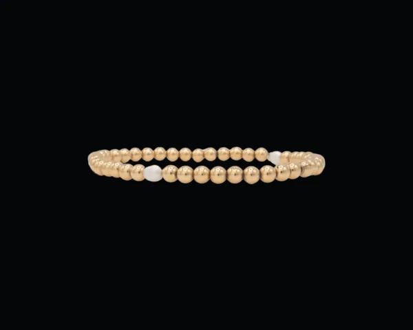 Beaded 14K Gold-Filled Bracelet Featuring Stunning Pearl Accents