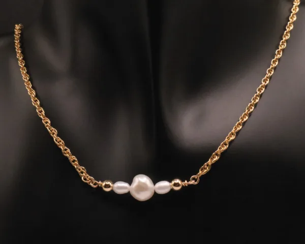 Becca Necklace with freshwater pearls