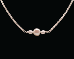 925 Sterling Silver - Oli Necklace + Freshwater Pearls