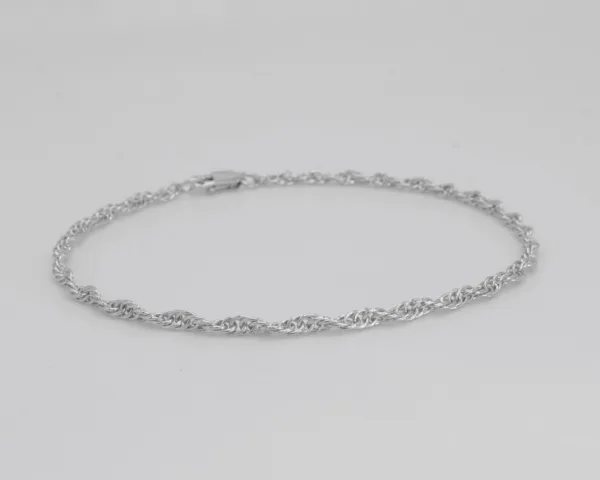925 sterling silver Thick DNA Bracelet