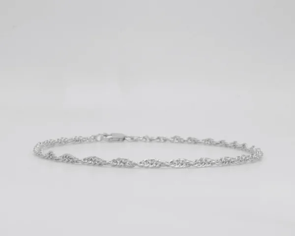 925 sterling silver Thick DNA Bracelet
