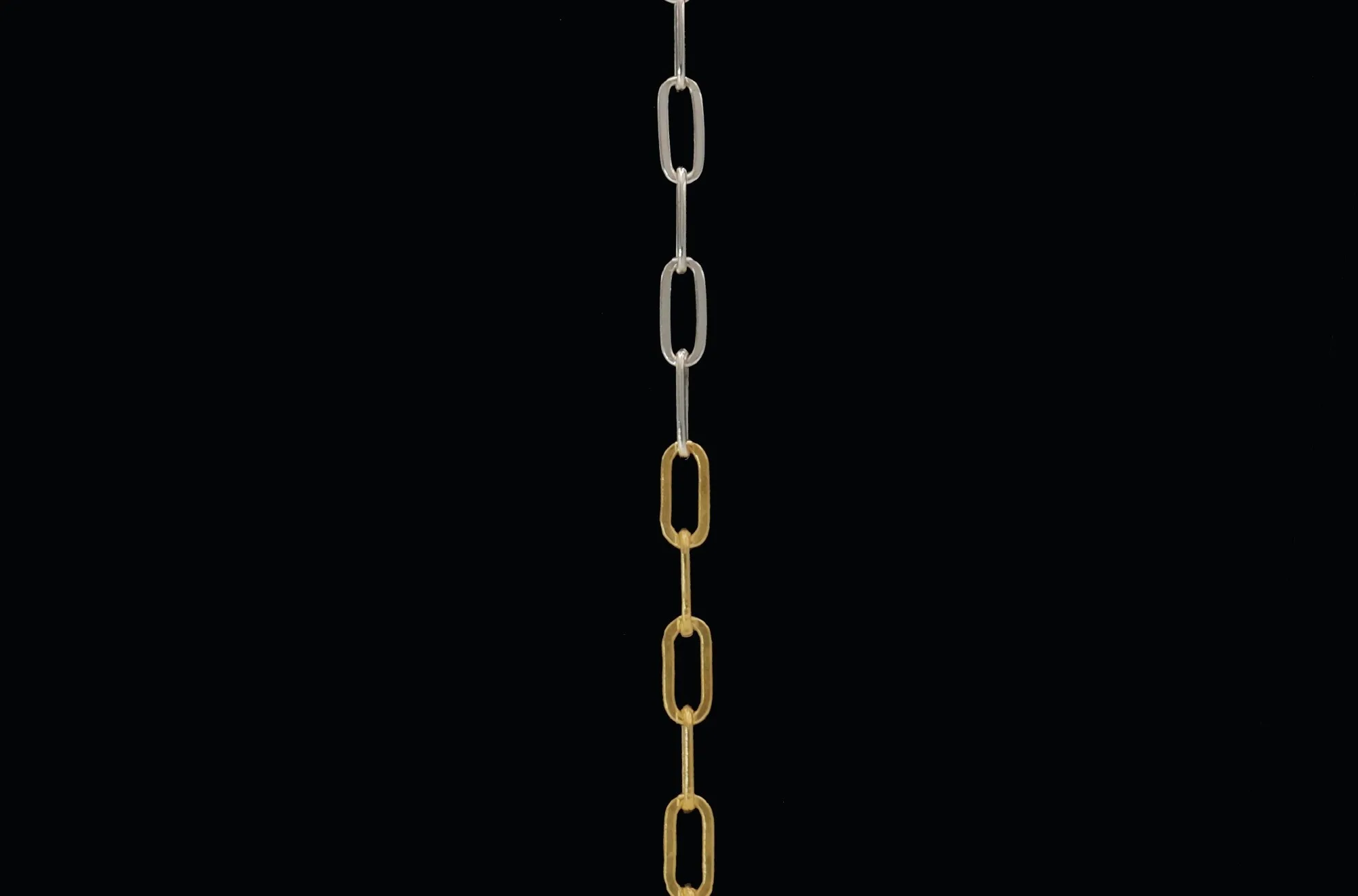Mixed metals - gold and silver chain
