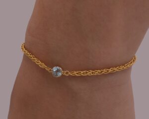 Blue Aquamarine Bracelet