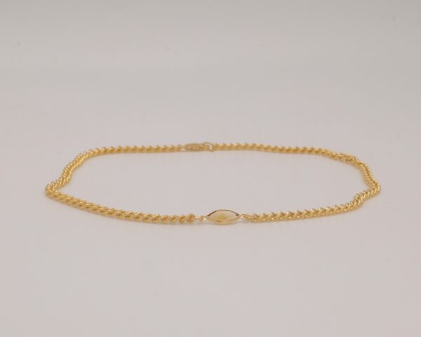 14k gold curb chain - Genuine Citrine Birthstone Bracelet - Healing Crystal Bracelet - November Birthstone Gift