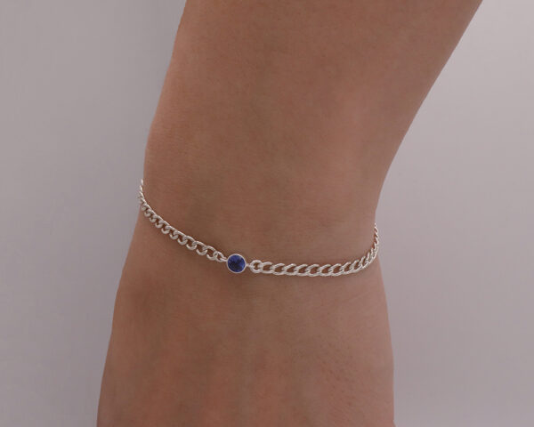 925 Sterling Silver bracelet with CZ crystal